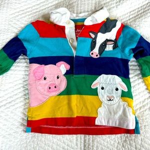 Mini Boden baby boy polo colorful size 3-6m